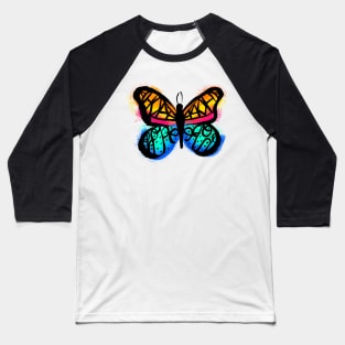 Colorful Hope Butterfly Baseball T-Shirt